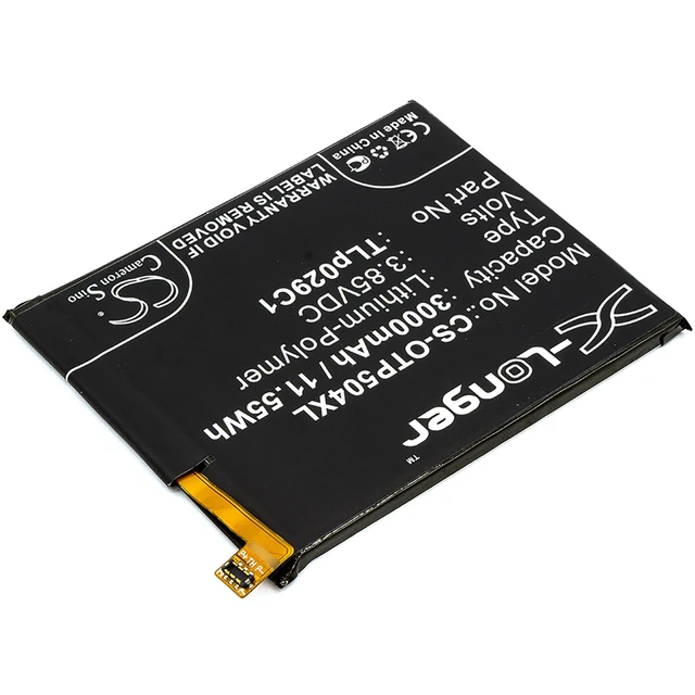 Alt view image 2 of 6 - Battery for T-Mobile Revvl 5049Z A30 Plus Alcatel 5049S 5049W Greatcall TLp029C1