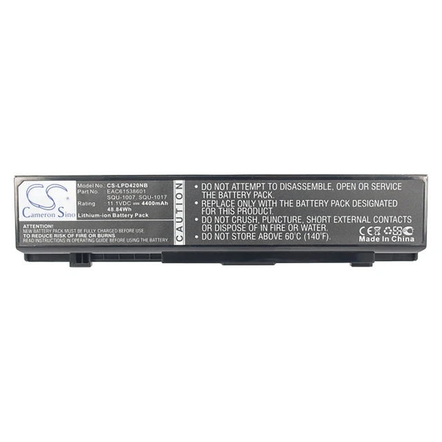 Alt view image 5 of 5 - Battery for LG Aurora S430 S530 Xnote P420 PD420 EAC61538601 SQU-1007 SQU-1017