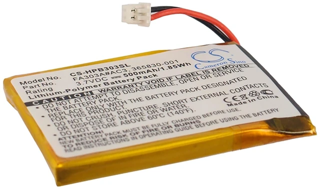 Main image of Battery for HP Bluetooth Stereo Headphones 365830-001 FA303A#AC3 FA303A#AC3-NR