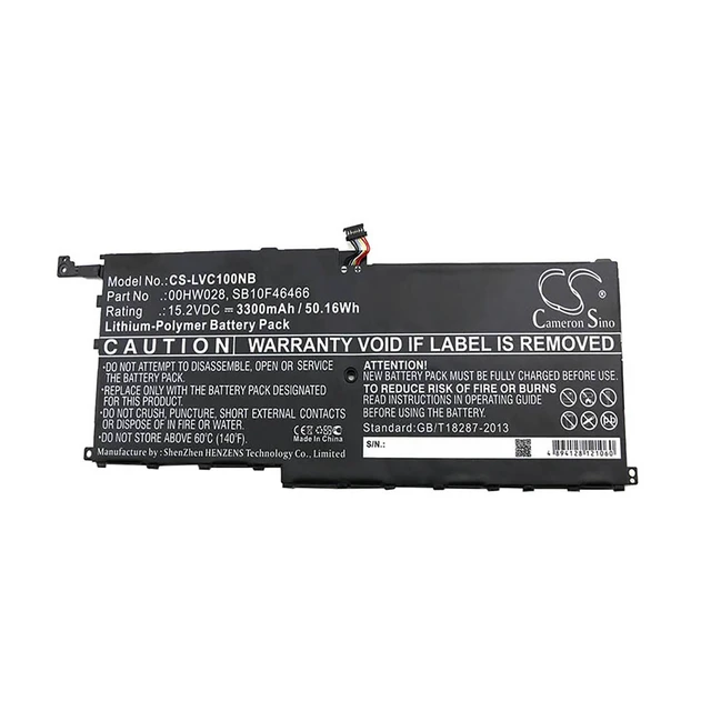 Alt view image 3 of 4 - Battery for Lenovo ThinkPad X1 Yoga 00HW028 01AV439 01AV458 SB10F46466 TP00076A