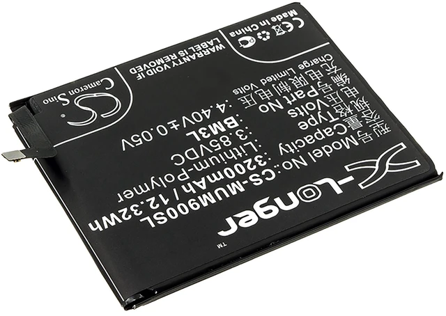 Alt view image 2 of 4 - Battery for Xiaomi M1902F1A M1902F1G M1902F1T Mi 9 BM3L CS-MUM900SL X-Longer