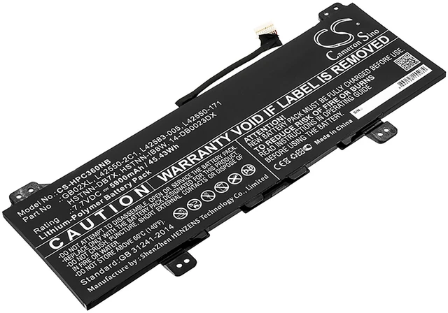 Main image of Battery for HP Chromebook X360 11 14-DB0023DX GB02XL L42550-2C1 L42583-005