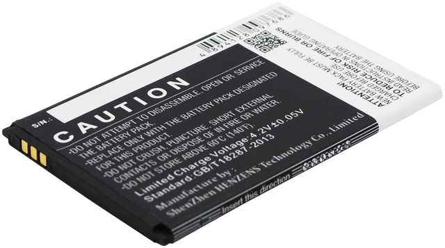 Alt view image 4 of 5 - Battery for Prestigio MultiPhone 3400 Duo PAP3400 Mobile SmartPhone CS-PME340SL