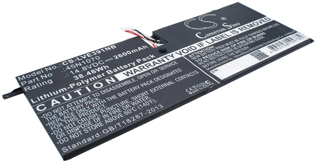 Main image of Battery for Lenovo ThinkPad X1 Carbon 3444 3448 3460 45N1070 45N1071 CS-LVE391NB