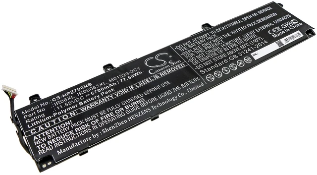 Main image of Battery for HP ZBook Power G7 IR06083XL IR06XL M01523-2C1 Notebook CS-HPZ700NB