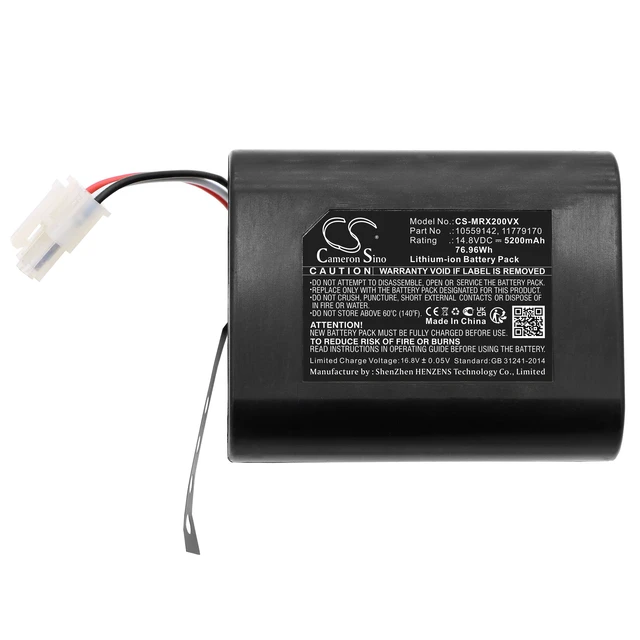 Alt view image 3 of 5 - Battery for Miele Scout RX2 RX3 10559142 11779170 Vacuum CS-MRX200VX 14.8v
