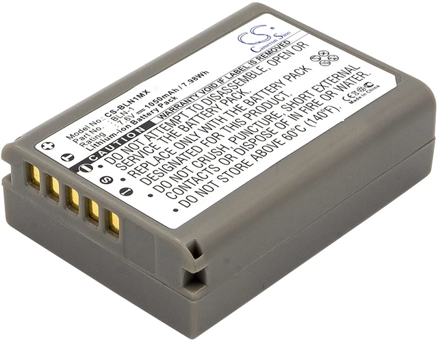 Main image of Battery for Olympus OM-D BLN-1 Camera EM1 II E-M1 EM5 E-M5 CS-BLN1MX 7.6v 1050mA