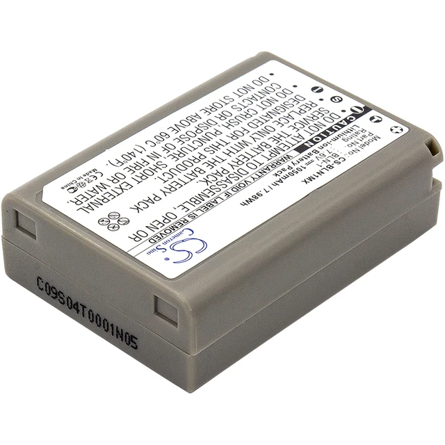 Alt view image 2 of 5 - Battery for Olympus OM-D BLN-1 Camera EM1 II E-M1 EM5 E-M5 CS-BLN1MX 7.6v 1050mA