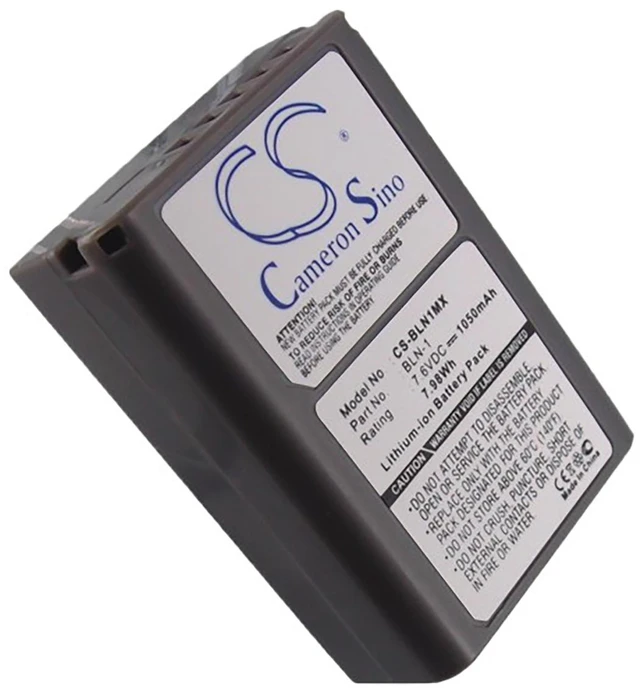 Alt view image 5 of 5 - Battery for Olympus OM-D BLN-1 Camera EM1 II E-M1 EM5 E-M5 CS-BLN1MX 7.6v 1050mA