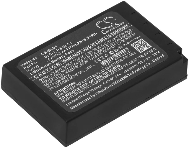 Main image of Battery for Olympus E-400 E-410 E-420 E-450 E-620 EP-1 E-P2 Evolt BLS-1 PS-BLS1