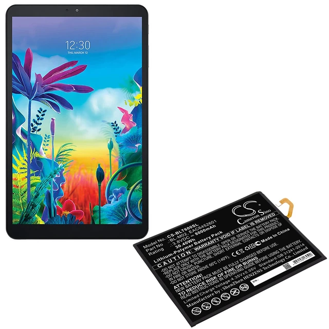 Alt view image 5 of 5 - Battery for LG BL-M02 EAC6452601 G Pad 5 LM-T600L LM-T600QS LM-T600VS LM-T600TS