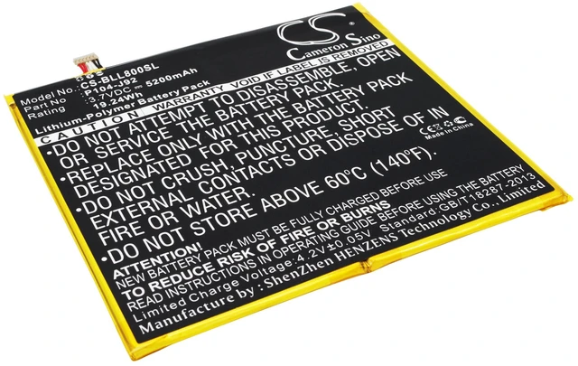 Main image of Battery for BLU P104-J92 Life View TAB L800 L800L CS-BLL800SL Tablet Li-Polymer