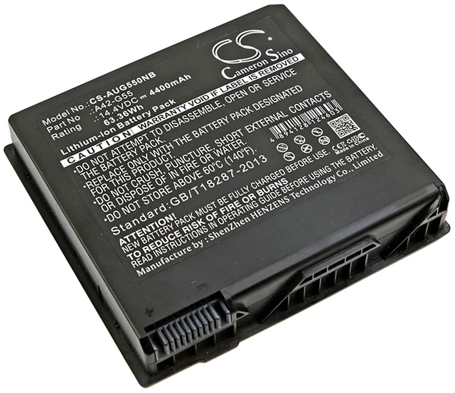 Main image of Battery for Asus G55 G55V G55VM-RS71 G55VW 0B110-00080000 A42-G55 B056R014-0037