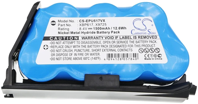 Alt view image 5 of 5 - Battery for Shark Euro Pro EU-36075 X9725 X9730 XB-617 UV617 UV647 UV647H V1730