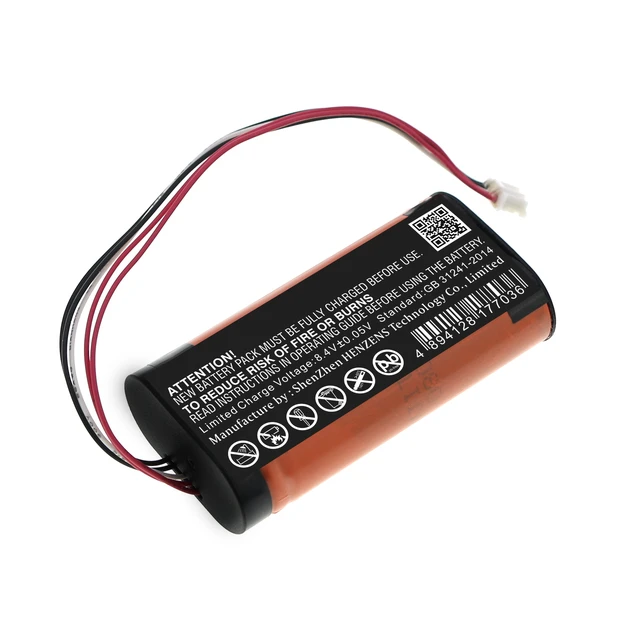 Alt view image 4 of 7 - Battery for Dell AE715 AE715B Wireless 360 Speaker CS-DEL360SL 7.4V Li-ion