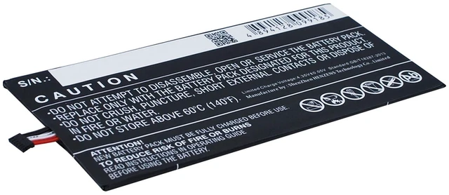 Alt view image 4 of 6 - Battery for Acer A1-713 HD Iconia Tab 7 Aprilia ZAW1975Q 1/ICP3/61/127 ZWA1975Q