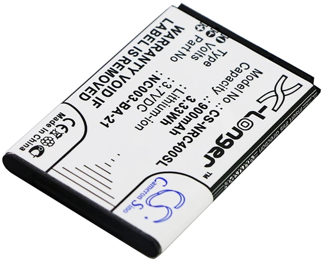 Alt view image 2 of 3 - Battery for Nolan B4 RCS Kits NC003-BA-21 Helmet Headset CS-NRC400SL Li-ion