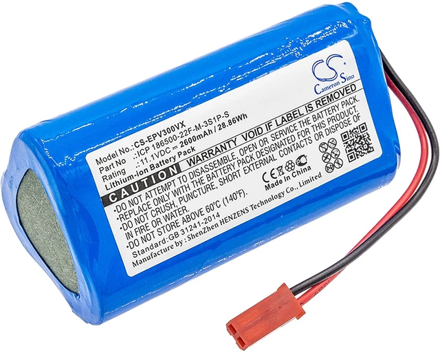 Main image of Vacuum Battery for Electropan ICP 186500-22F-M-3S1P-S Ilive V3s Pro V5 V5s 11.1V