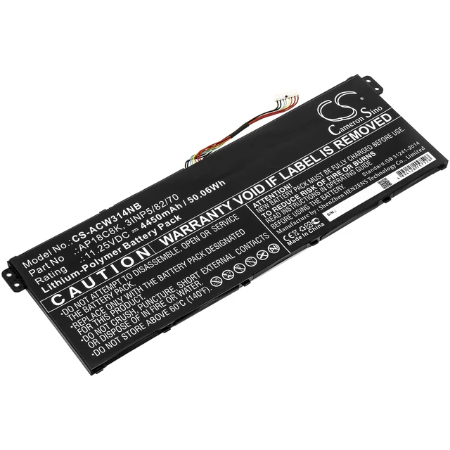 Main image of Battery for Acer Aspire5 Chromebook 314 c933 Swift 3 SF314 TravelMate B1 AP18C8K