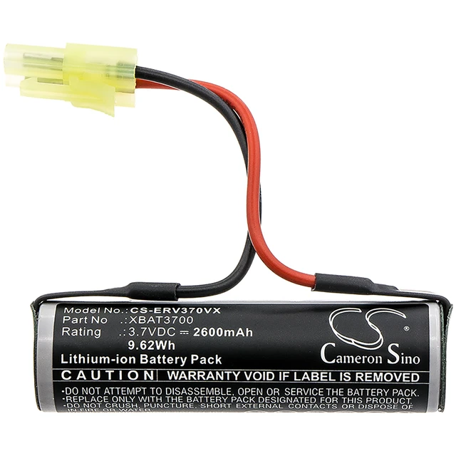 Alt view image 3 of 4 - Battery for Shark XBAT3700 Cordless Floor Sweeper V3700 V3700UK 3.7V 2600mAh