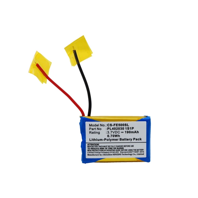 Main image of Battery for Fiio E3 E5 E6 PL402030 1S1P Portable Headphone Amplifier CS-FE500SL