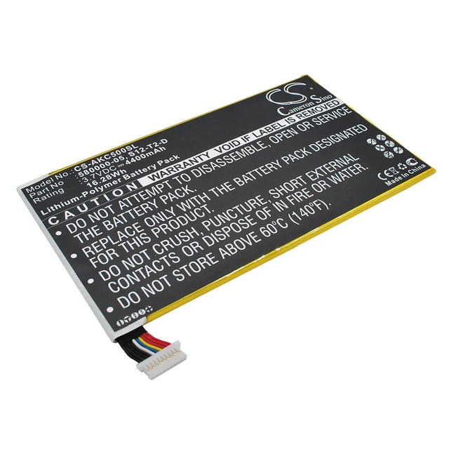Alt view image 3 of 6 - Battery for Amazon KC5 Kindle Fire HD 2013 HDX 7.0 26S1001-A1 58-000055 S12-T2-D