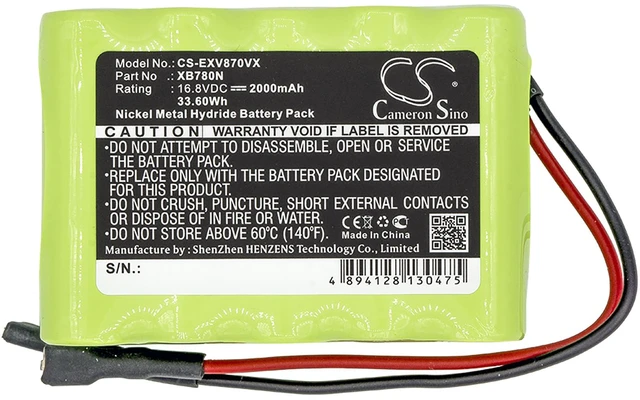 Alt view image 3 of 4 - Vacuum Battery for Shark Euro-Pro XB780N SV780N SV780_N SV760 16.8V 2000mAh