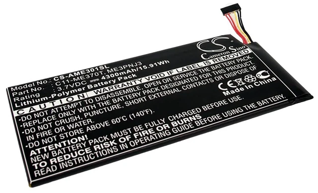 Main image of Battery for Asus ME370T MeMO Pad Google Nexus 7 C11-ME370T ME3PNJ3 8GB 16GB 32GB