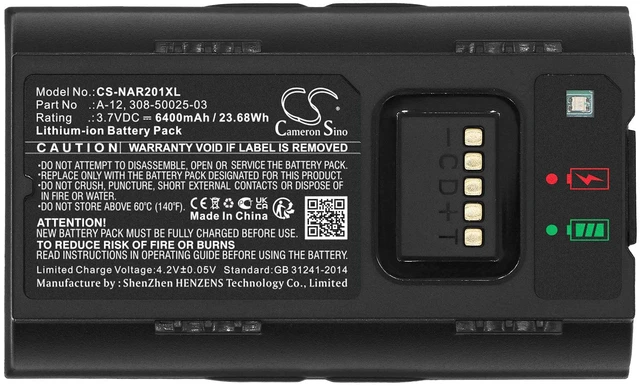 Alt view image 5 of 6 - Battery for Arlo 308-50025-03 A-12 AVD2001 Essential Smart Wired Video Doorbell