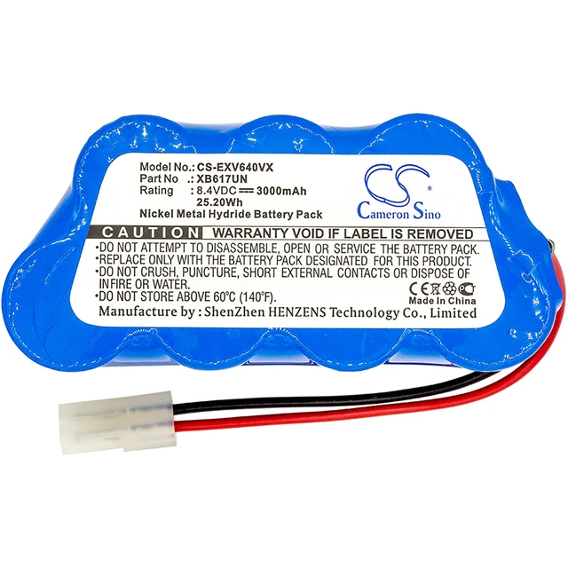 Alt view image 3 of 4 - Battery for Shark UV615 UV615F UV615H UV617 UV640 UV647H Euro Pro 1024FM XB617UN