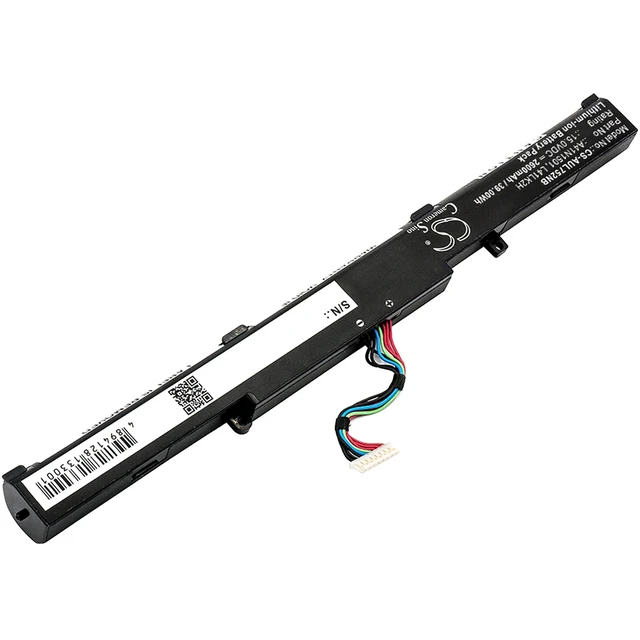 Alt view image 2 of 6 - Battery for Asus GL752JW N552V 0B110-00360000 A41Lk9H A41N1501 L41LK2H L41LK9H