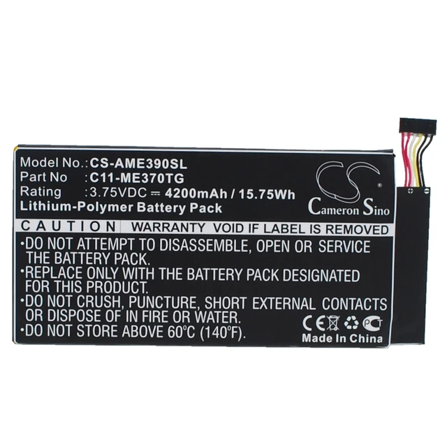 Main image of Battery for Asus ME370TG Google Nexus 7 C11-ME370TG Tablet CS-AME390SL 3.75v