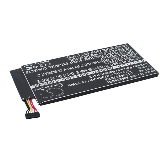 Alt view image 3 of 6 - Battery for Asus ME370TG Google Nexus 7 C11-ME370TG Tablet CS-AME390SL 3.75v