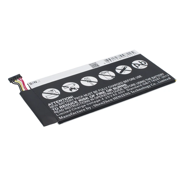 Alt view image 4 of 6 - Battery for Asus ME370TG Google Nexus 7 C11-ME370TG Tablet CS-AME390SL 3.75v
