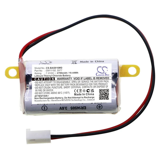 Alt view image 5 of 7 - Battery for Baxter Healthcare 5977 B11192 OM11192 2M91617 Colleague Li-SOCl2
