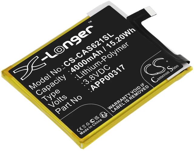 Main image of Battery for CAT APP00317 CATERPILLAR S62 Pro CS-CAS621SL 3.8V Li-Polymer