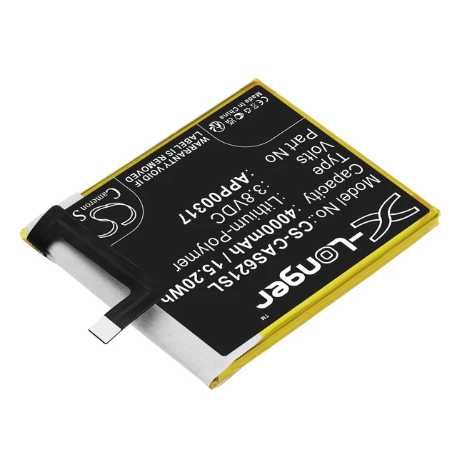 Alt view image 2 of 4 - Battery for CAT APP00317 CATERPILLAR S62 Pro CS-CAS621SL 3.8V Li-Polymer