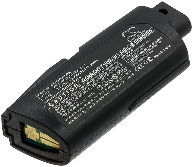 Main image of Battery for Intermec IP30 SR61 SR61T 075082-002 AB19 AB3 Barcode Scanner 3400mAh