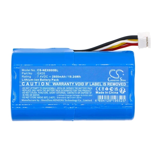 Alt view image 3 of 6 - Battery for NEXGO N86 Dejavoo QD2 QD4 WizarPOS Q2 Wizar GX05 WHB02-2600 2600mAh