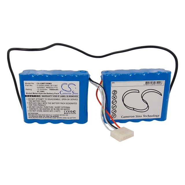 Alt view image 5 of 6 - Battery for GE Pro 1000 10 1009 Criticon NIBP100 2014833-001 633177 M1943 B11187