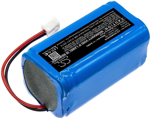Alt view image 2 of 5 - Battery for Ecovacs W830 W830-RD W830S W836 W850 W855 W930 W950 INR14500-3S