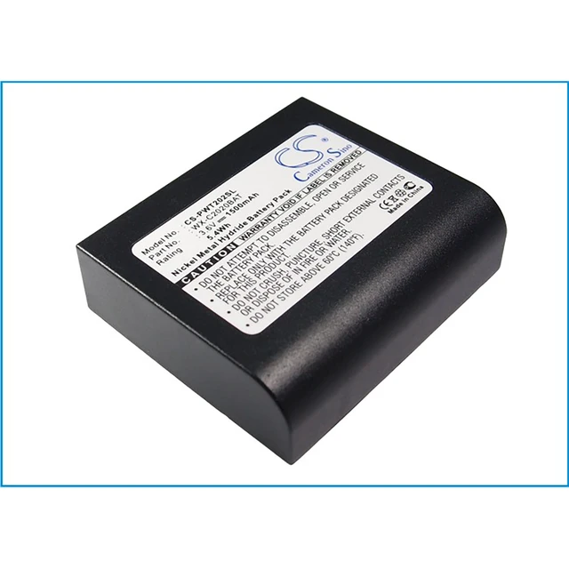 Alt view image 3 of 5 - Battery for Panasonic 2020BAT PA04940398 WX-C2020BAT Ultraplex II WX-CT2020