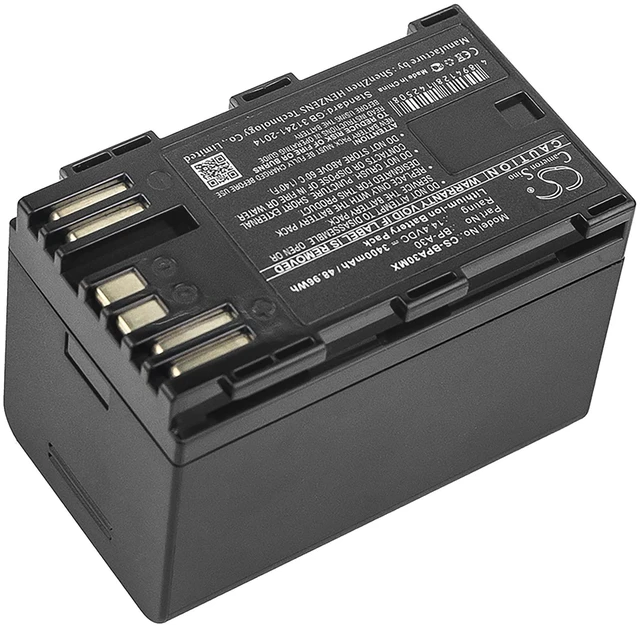 Alt view image 2 of 5 - Battery for Canon CA-CP200L EOS C200 PL C200B C300 Mark II XF705 BP-A30 3400mAh