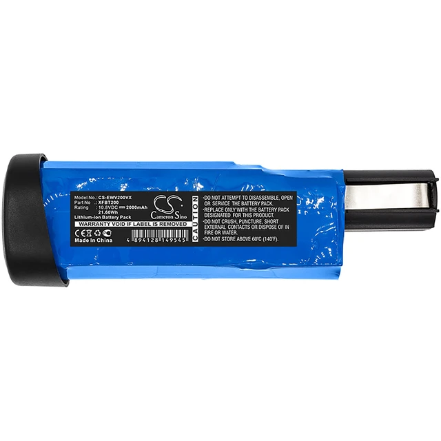 Alt view image 5 of 5 - Battery for Shark WV200 WV200UK WV205 Ion W1 Cord WV220 XFBT200 XFBT200EU 2000mA