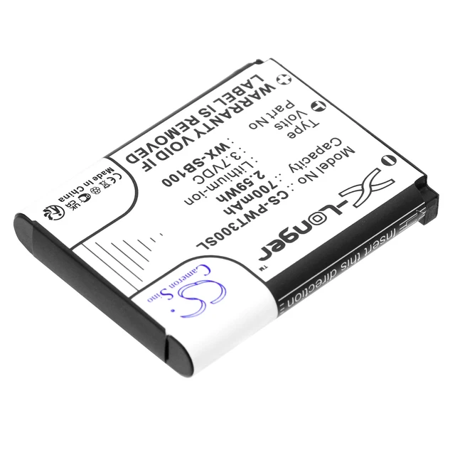 Alt view image 2 of 3 - Headset Battery for Panasonic WX-SB100 Attune II HD3 WX-CH455 WX-ST100 WX-ST300