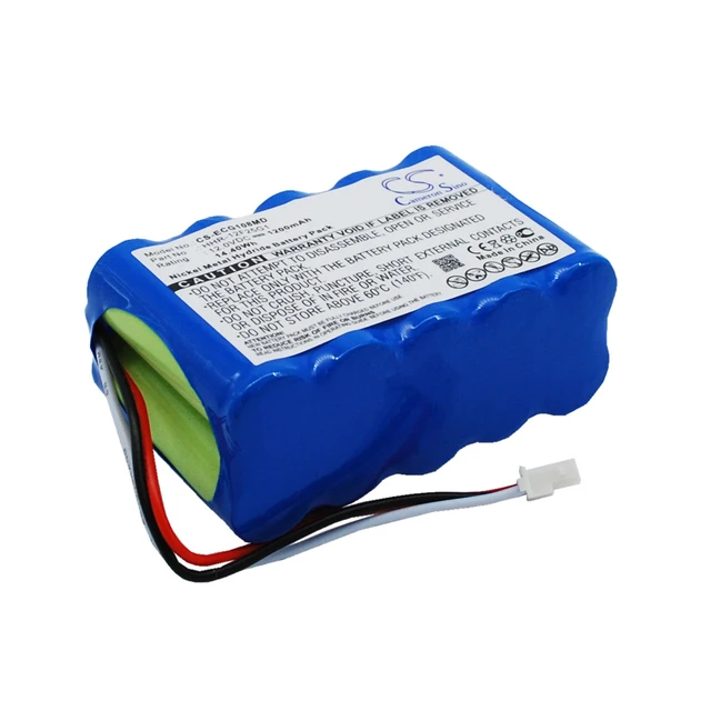 Alt view image 2 of 6 - Battery for Kenz Cardico ECG-108 ECG-110 HHR-12F25G1 CS-ECG108MD 12.0v 1200mAh