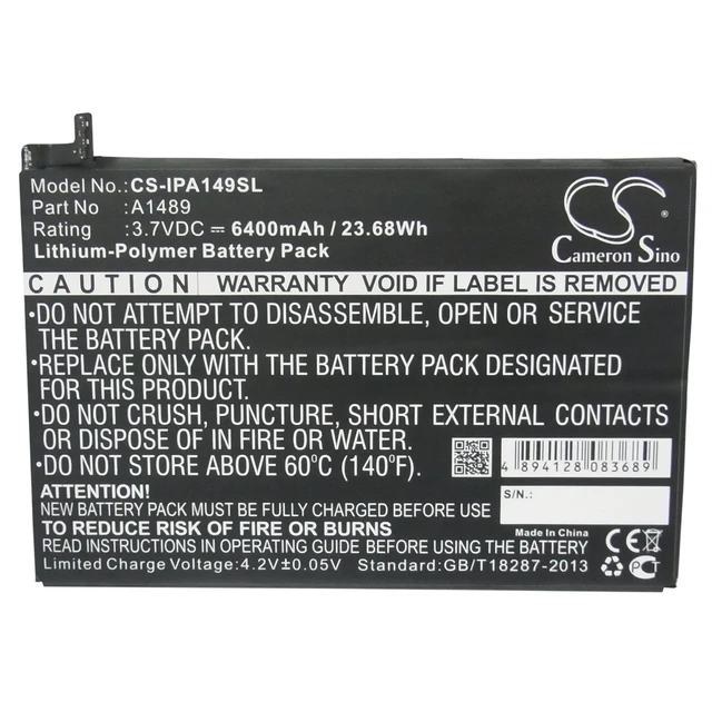 Alt view image 5 of 6 - Battery for Apple iPad Mini 2 3 A1489 A1490 A1599 A1600 A1601 3G WiFi A1512