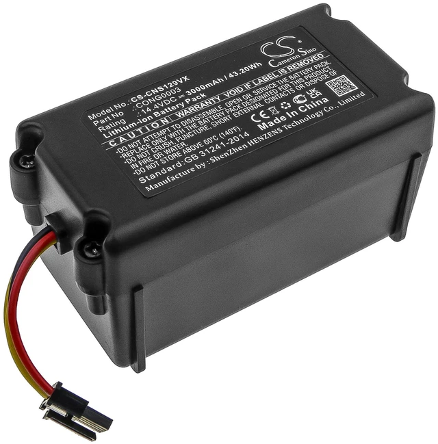 Main image of Battery for CECOTEC Symbo CONG0003 Proscenic P1 VR1717 Vileda CONGA 1490 VR302