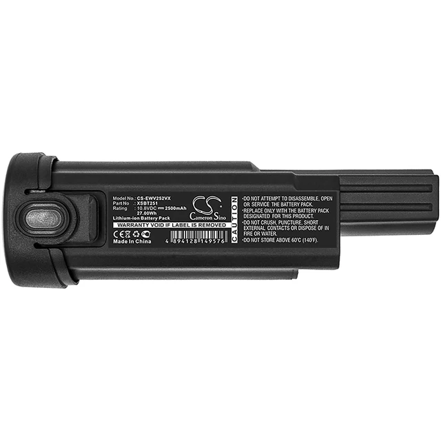 Alt view image 5 of 5 - Battery for Shark XSBT251EU WV251 WV251UK XSBT251 CS-EWV252VX 10.8v 2500mAh