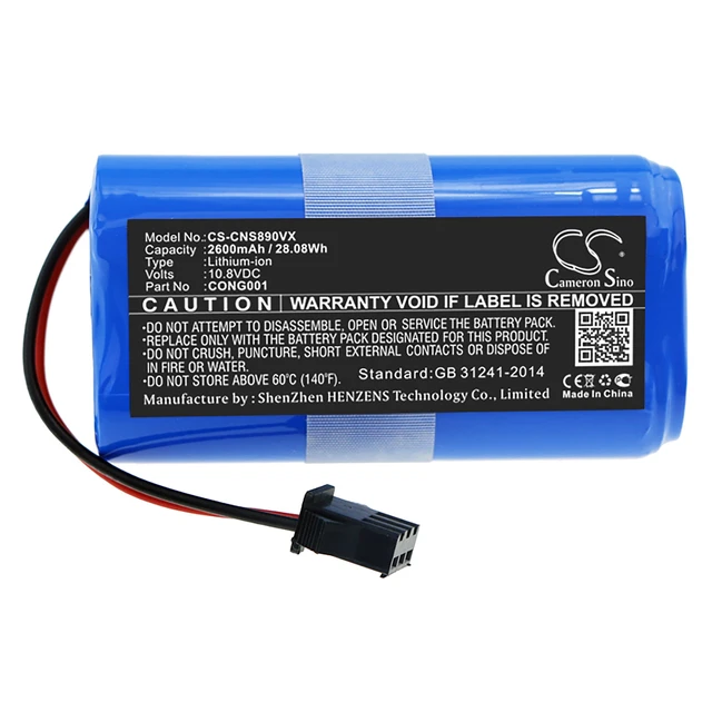 Alt view image 3 of 4 - Battery for Sencor SRX 3101 CECOTEC CONG0001 SRV 3150OR 3160TQ 4550WH CONGA 750